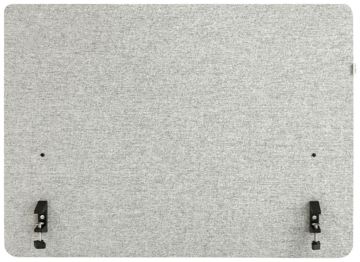 TRENNWAND Kunststoff, Textil Hellgrau  - Hellgrau, Basics, Kunststoff/Textil (80/62/2cm) - MID.YOU