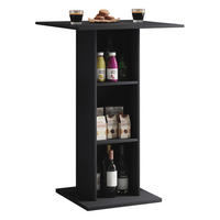 STEHPULT 70/70/108 cm  - Schwarz, Basics, Holzwerkstoff (70/70/108cm) - MID.YOU