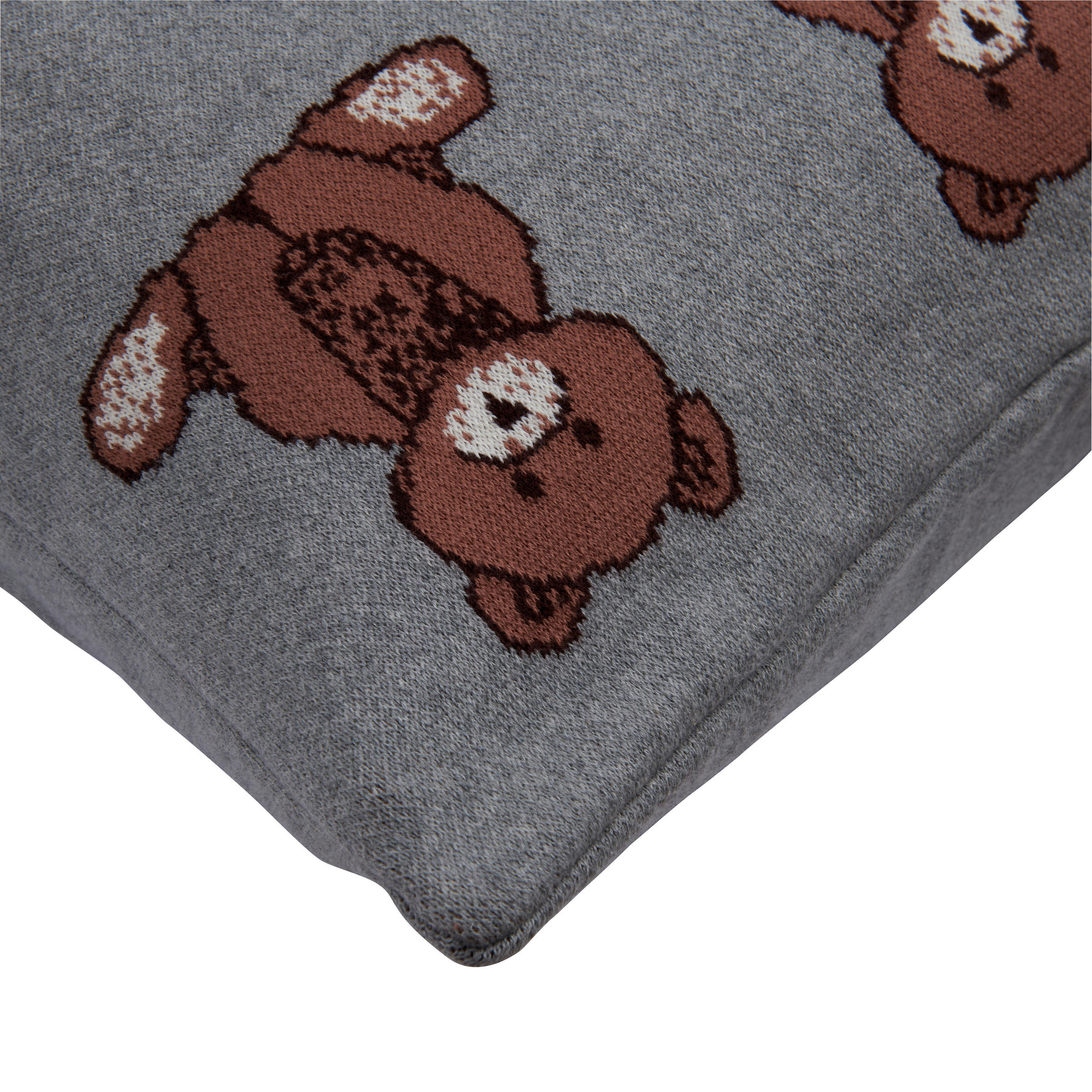 PRYDNADSKUDDE  50/50 cm   - brun/grå, textil (50/50cm) - X-Mas