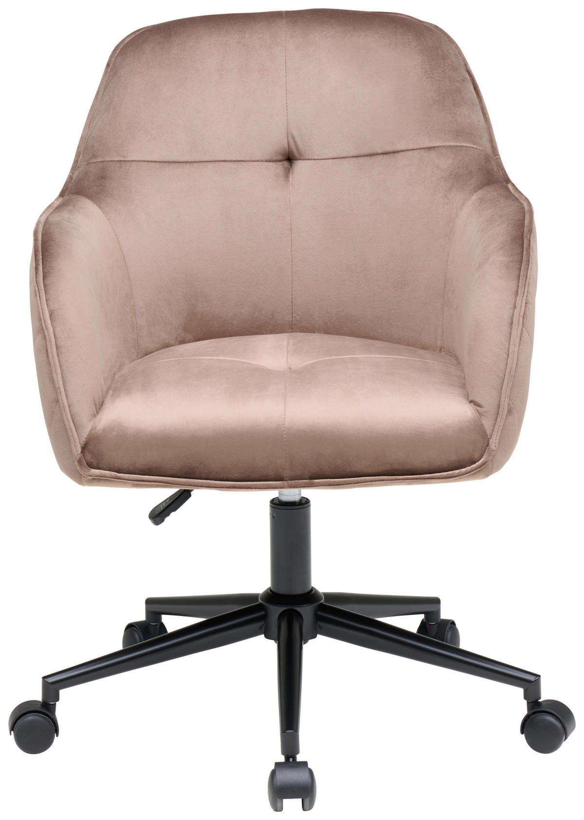 VRTLJIVI STOL kovina, tekstil rjava, črna  - črna/rjava, Moderno, kovina/umetna masa (58/82/90/62cm) - MID.YOU