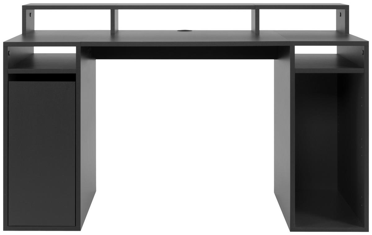 COMPUTERTISCH - Anthrazit, Basics, Holzwerkstoff (140/70,5/85,5cm) - MID.YOU