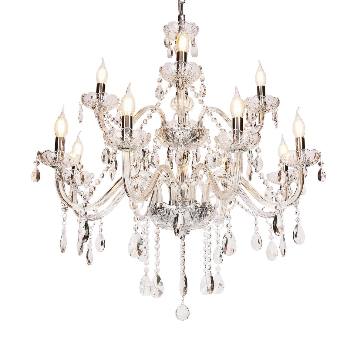 TAKKRONA Cristallo 78/78/125 cm  - transparent, Klassisk, metall (78/78/125cm)