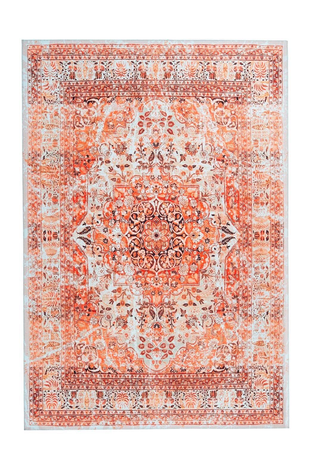 FLACHWEBETEPPICH 80/150 cm Galaxy 1000 Orange / Beige Beige, Orange  - Beige/Orange, Basics, Textil (80/150cm) - Novel