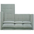 ECKSOFA  in Chenille Hellgrau  279/222 cm  - Hellgrau/Schwarz, KONVENTIONELL, Kunststoff/Textil (279/222cm) - Hom`in