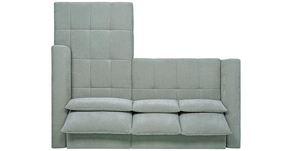ECKSOFA  in Chenille Hellgrau  279/222 cm  - Hellgrau/Schwarz, KONVENTIONELL, Kunststoff/Textil (279/222cm) - Hom`in