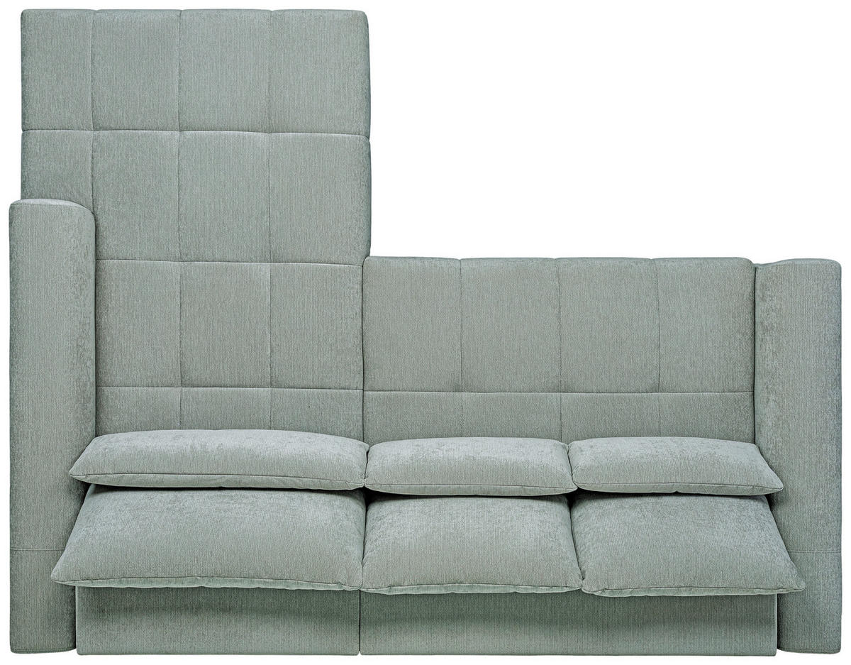 ECKSOFA  in Chenille Hellgrau  279/222 cm  - Hellgrau/Schwarz, KONVENTIONELL, Kunststoff/Textil (279/222cm) - Hom`in