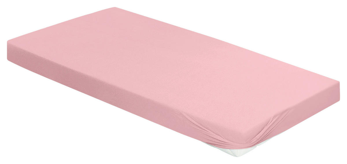 SPANNBETTTUCH Jersey 150/200 cm  - Altrosa, KONVENTIONELL, Textil (150/200cm) - Irisette