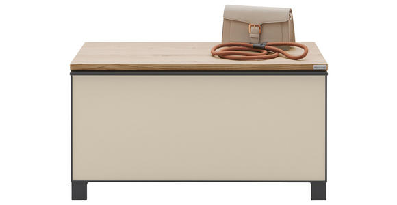 GARDEROBENBANK  in 84/45/40 cm  - Eichefarben/Anthrazit, Design, Metall (84/45/40cm) - Dieter Knoll