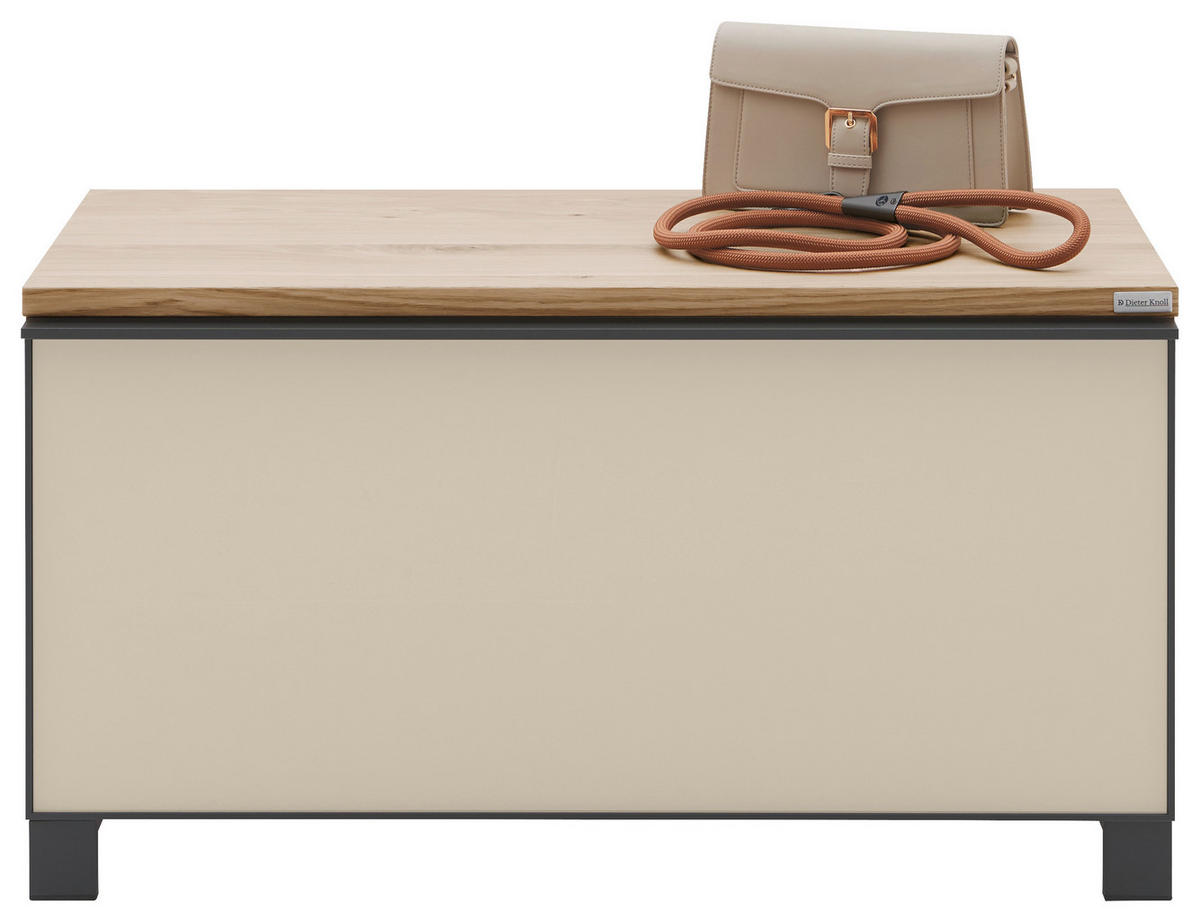 GARDEROBENBANK  in 84/45/40 cm  - Eichefarben/Anthrazit, Design, Metall (84/45/40cm) - Dieter Knoll