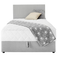 KONTINENTALSÄNG 120/200 cm  i grå  - svart/grå, Klassisk, metall/trä (120/200cm) - Carryhome