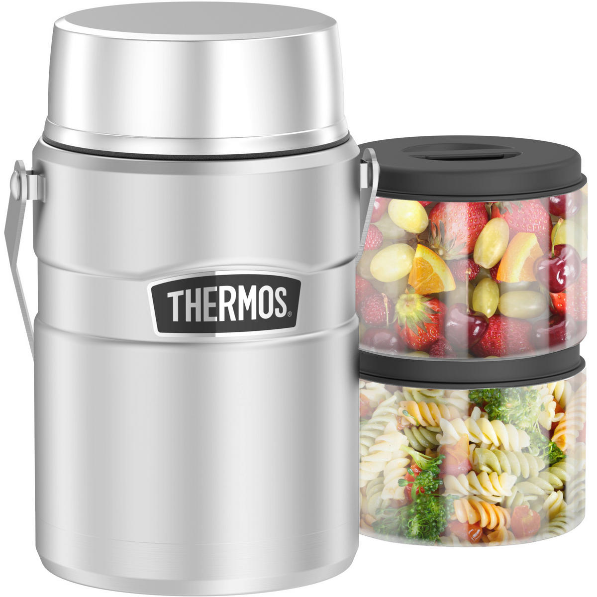 ISOLIERSPEISEGEFÄSS Stainless King 1,2 L  - Edelstahlfarben, Metall (1,2l) - Thermos