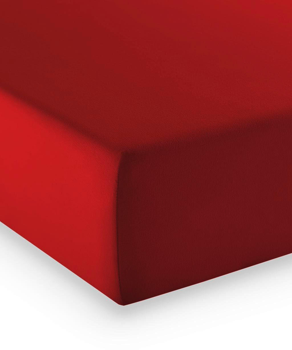 NAPENJALNA RJUHA Elasto Comfort 120/200 cm  - rdeča, Basics, tekstil (120/200cm) - Fleuresse