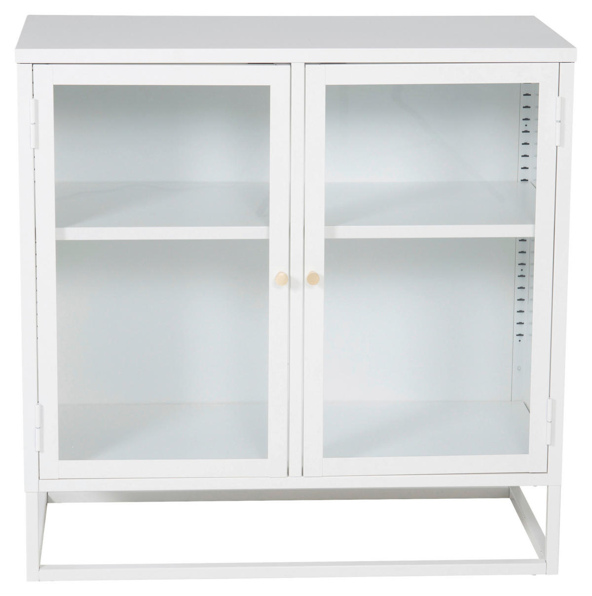 SIDEBOARD  in 85/85/40 cm  - Weiß, Design, Glas/Metall (85/85/40cm) - Livetastic