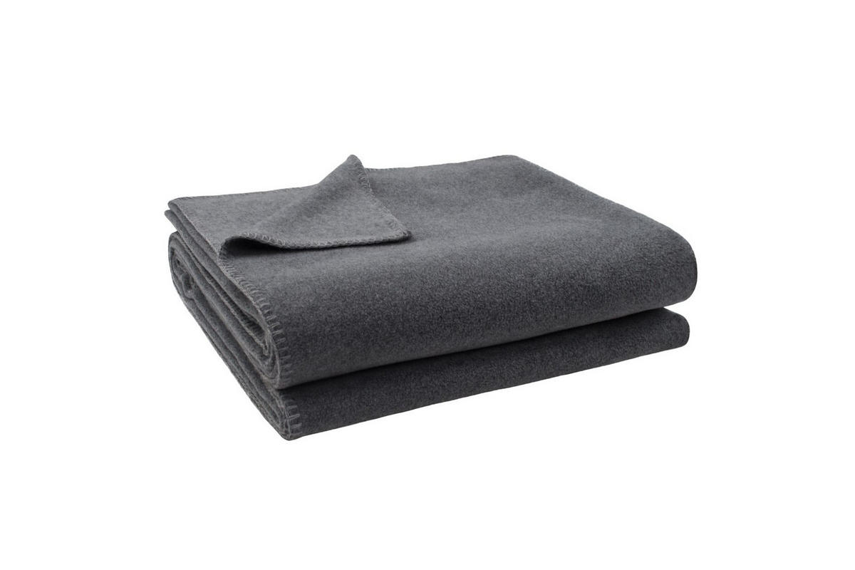 FLEECEDECKE Soft-Fleece 220/240 cm  - Grau, KONVENTIONELL, Textil (220/240cm) - Zoeppritz