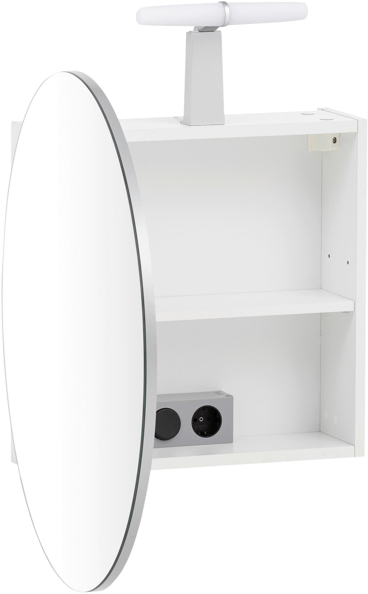 SPIEGELSCHRANK 65/68,3/15,7 cm  - Weiß, MODERN, Glas/Holzwerkstoff (65/68,3/15,7cm) - Stylife
