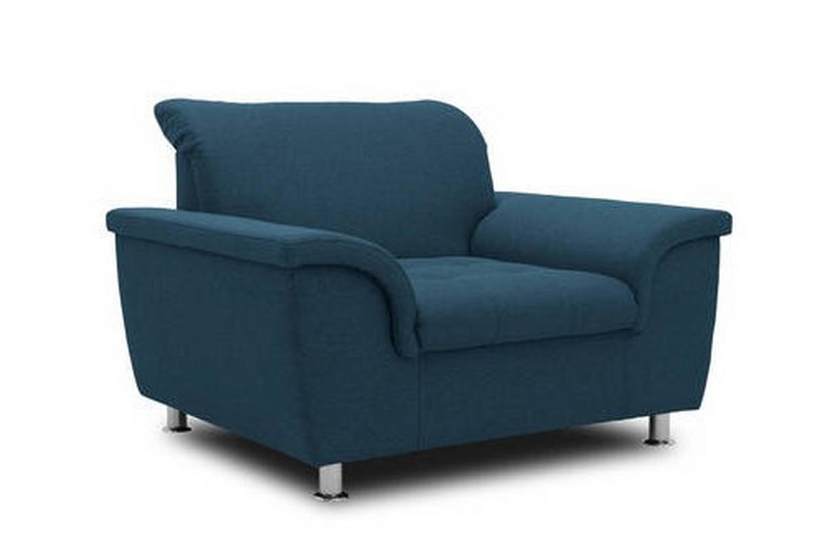 SESSEL Webstoff Dunkelblau    - Chromfarben/Dunkelblau, KONVENTIONELL, Textil/Metall (120/81/97cm) - MID.YOU
