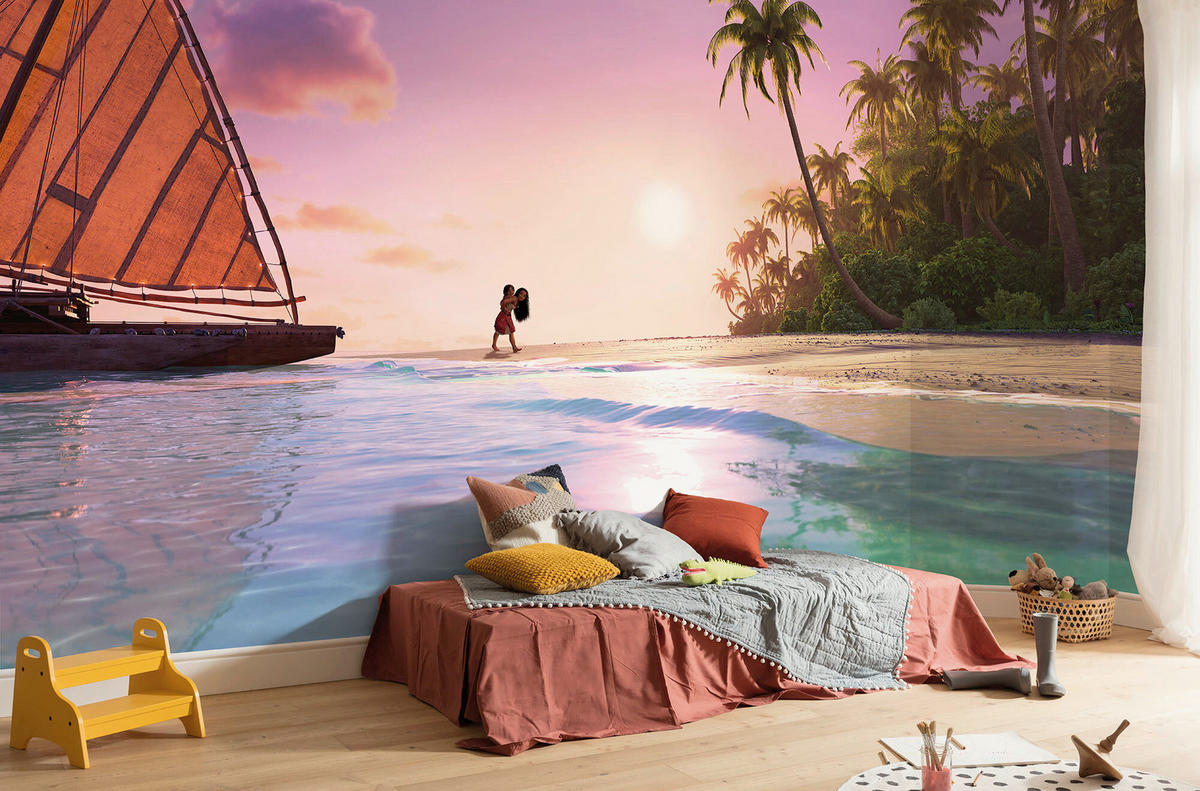 FOTOTAPETE MOANA 2 OCEAN SPIRIT  - Naturfarben, Design, Textil (500/250cm) - Disney