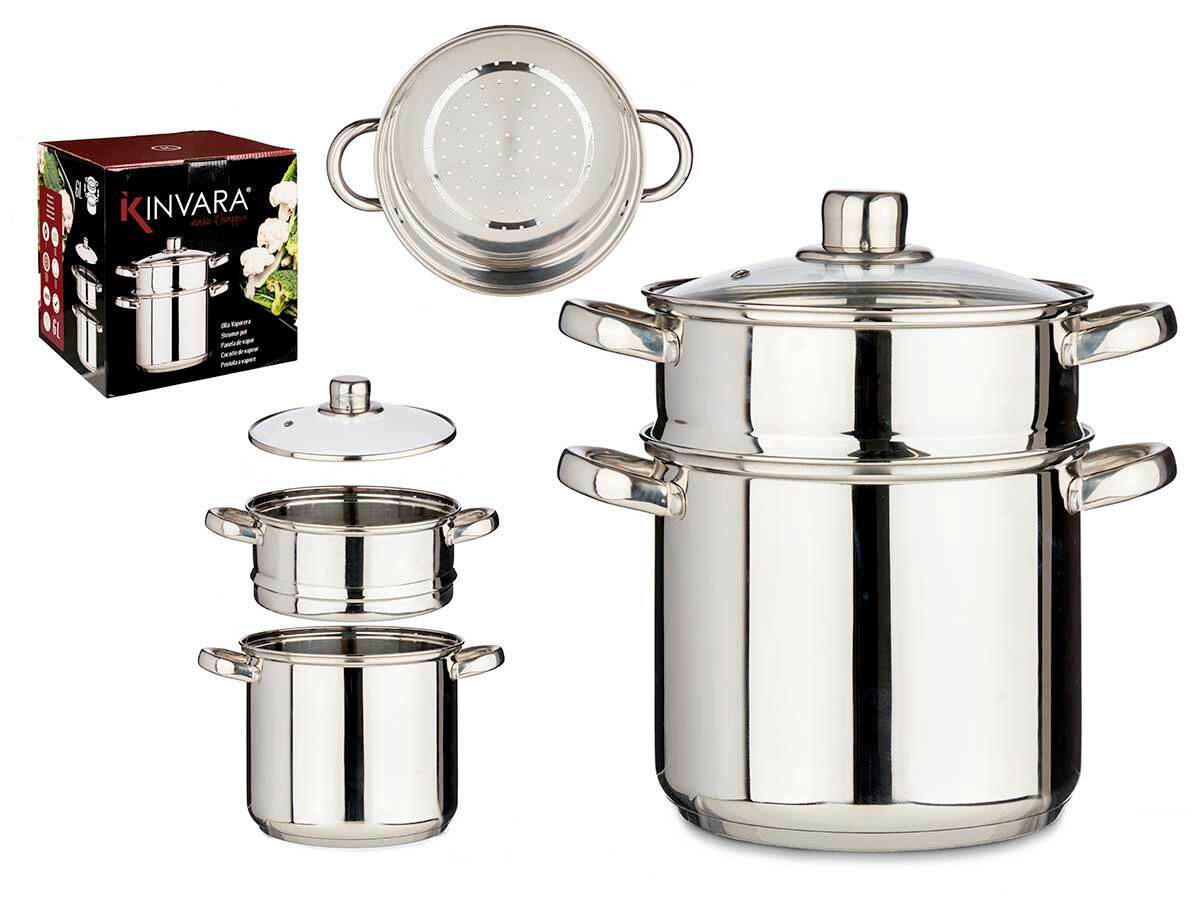 LONEC    kovina   - barve nerjavečega jekla, Basics, kovina/steklo (28.5/29.5/21.5cm)