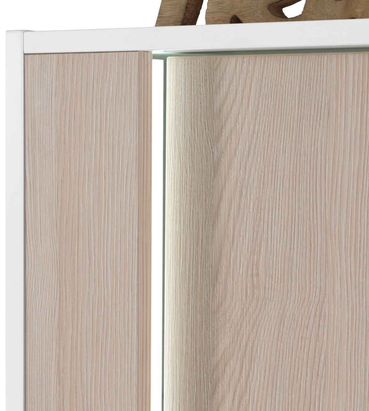 BADEZIMMER  in 90 cm  - Eschefarben/Weiß, KONVENTIONELL, Glas/Holzwerkstoff (90cm) - Voleo