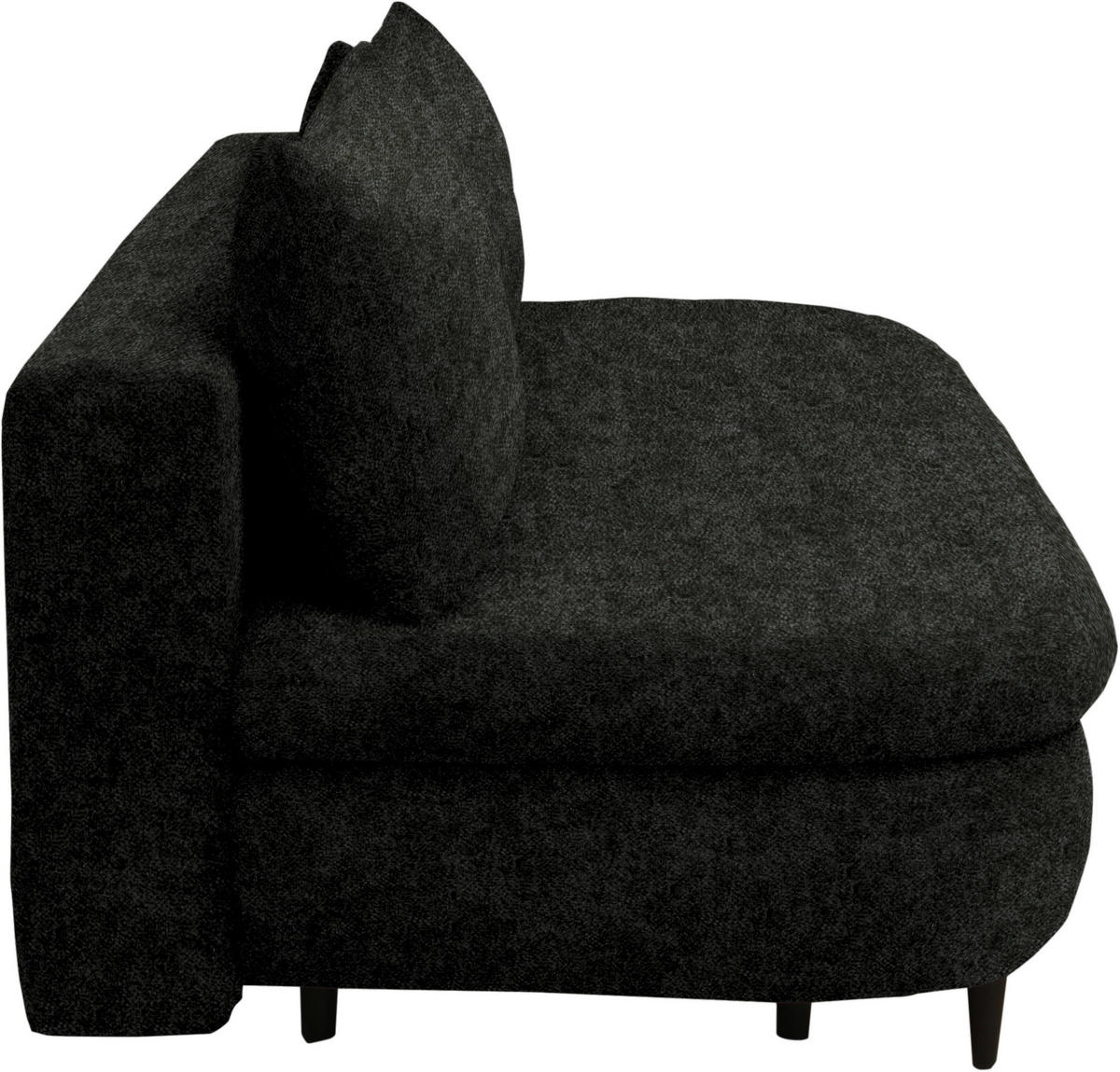 SCHLAFSOFA in Velours Dunkelgrün  - Dunkelgrün/Schwarz, Design, Holz/Textil (213/89/105cm) - Novel