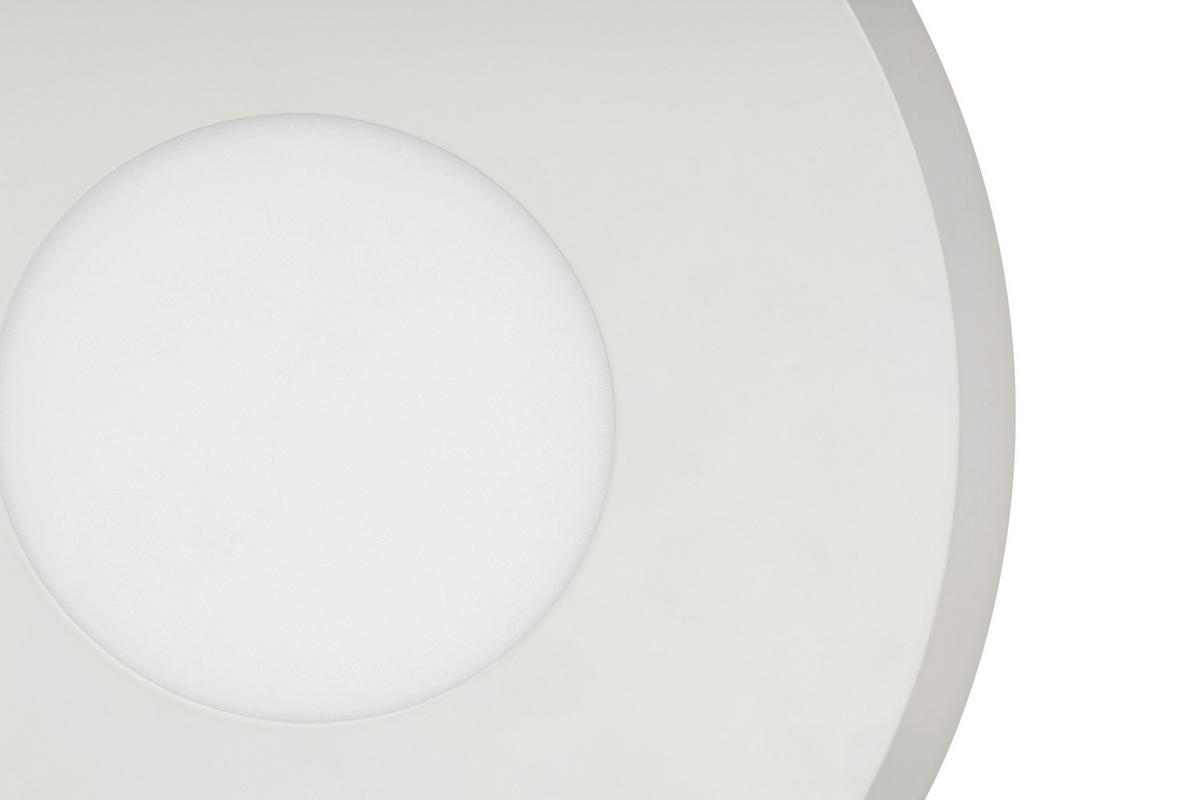 LED-TAKLAMPA Glendale 21 W 45,5/38,5/7 cm  - vit/svart, Basics, metall/plast (45,5/38,5/7cm) - Novel