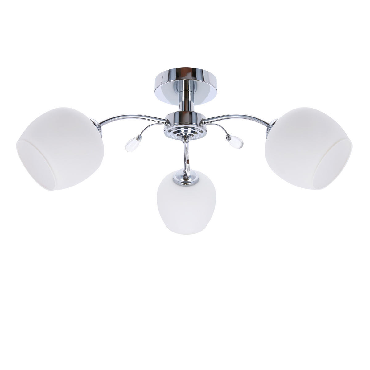 DECKENLEUCHTE Estar 54/54/23 cm   - Chromfarben, KONVENTIONELL, Metall (54/54/23cm)