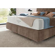 BOXSPRINGBETT 180/200 cm  in Braun  - Schwarz/Braun, Design, Kunststoff/Textil (180/200cm) - Johann Jakob