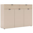 SCHUHSCHRANK 150/102/38 cm - Kaschmir/Eichefarben, Design, Holzwerkstoff/Kunststoff (150/102/38cm) - Xora
