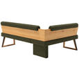 ECKBANK 215/165 cm  in Grün, Wildeiche  - Wildeiche/Schwarz, Design, Holz/Textil (215/165cm) - Venda