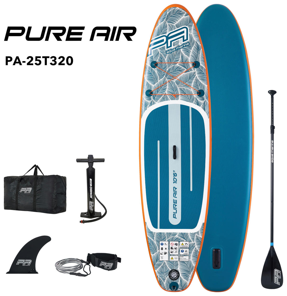 STAND-UP PADDLE BOARD AQUA MARINA PA-25T320  - Blau, Trend, Kunststoff (320/81/15cm)