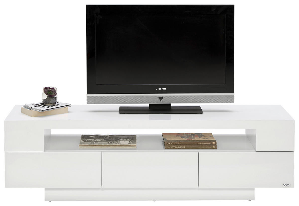 TV-SZEKRÉNY 150/45/40 cm  - fehér, Design, faalapú anyag (150/45/40cm) - Xora