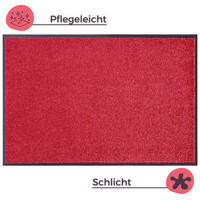 SCHMUTZFANGMATTE  40/60 cm  Rot  Uni  - Rot, Basics, Kunststoff/Textil (40/60cm) - Hanse Home