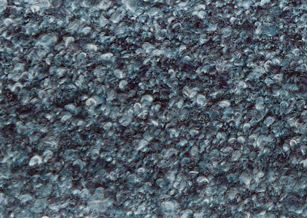 SESSEL in Bouclé Blau  - Blau/Schwarz, Design, Textil/Metall (80/78/80cm) - Stylife