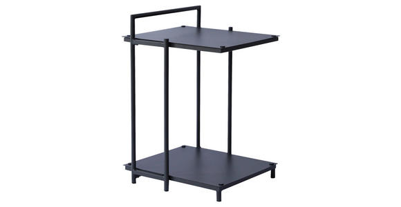 BEISTELLTISCH 40/42/60 cm Anthrazit rechteckig - Anthrazit, Design, Metall (40/42/60cm) - Xora