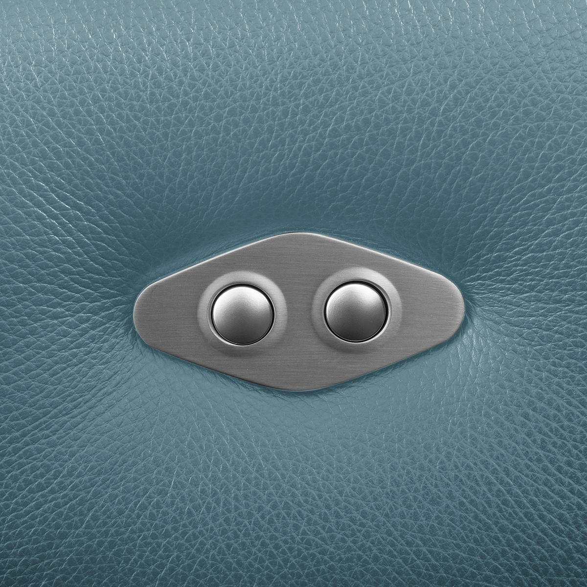 ECKSOFA  Echtleder Hellblau  - Schwarz/Hellblau, Design, Leder/Kunststoff (274/177cm) - Livetastic