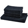FROTTIERSET Schwarz 5-teilig  - Schwarz, Basics, Textil - Joop!