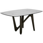 ESSTISCH in Metall, Keramik 150/100/75 cm  - Anthrazit/Beige, Design, Keramik/Metall (150/100/75cm) - Dieter Knoll