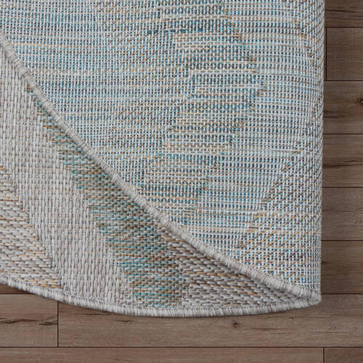 TEPIH ZA UNUTAR./VANJ. UPORAB  150/150 cm  siva, bež  Melissa  - siva/bež, Konvencionalno, tekstil (150/150cm)
