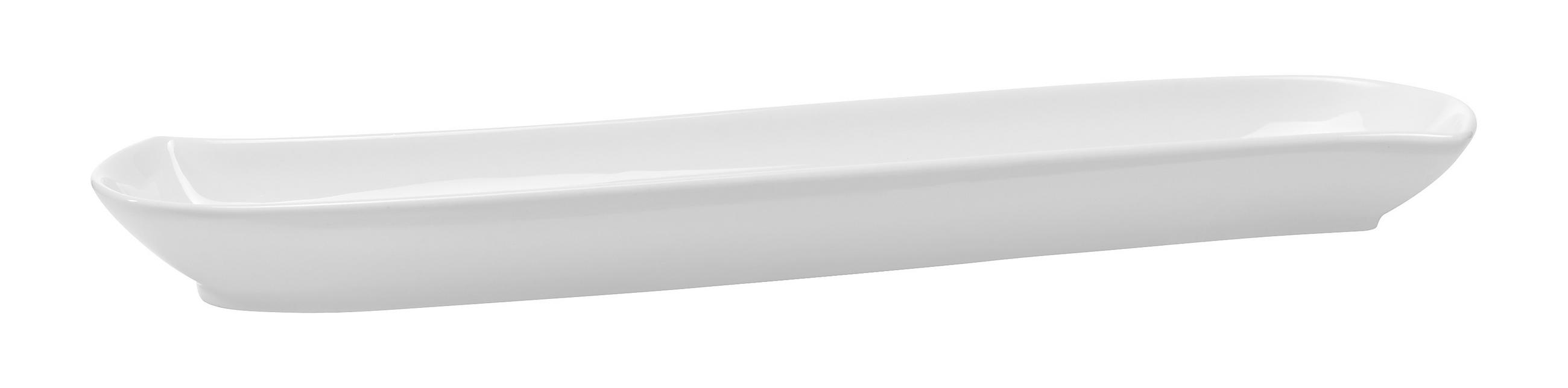MISKA NA OLIVY, keramika, 28,8/7,2/2,5 cm - bílá, Basics, keramika (28,8/7,2/2,5cm) - Novel