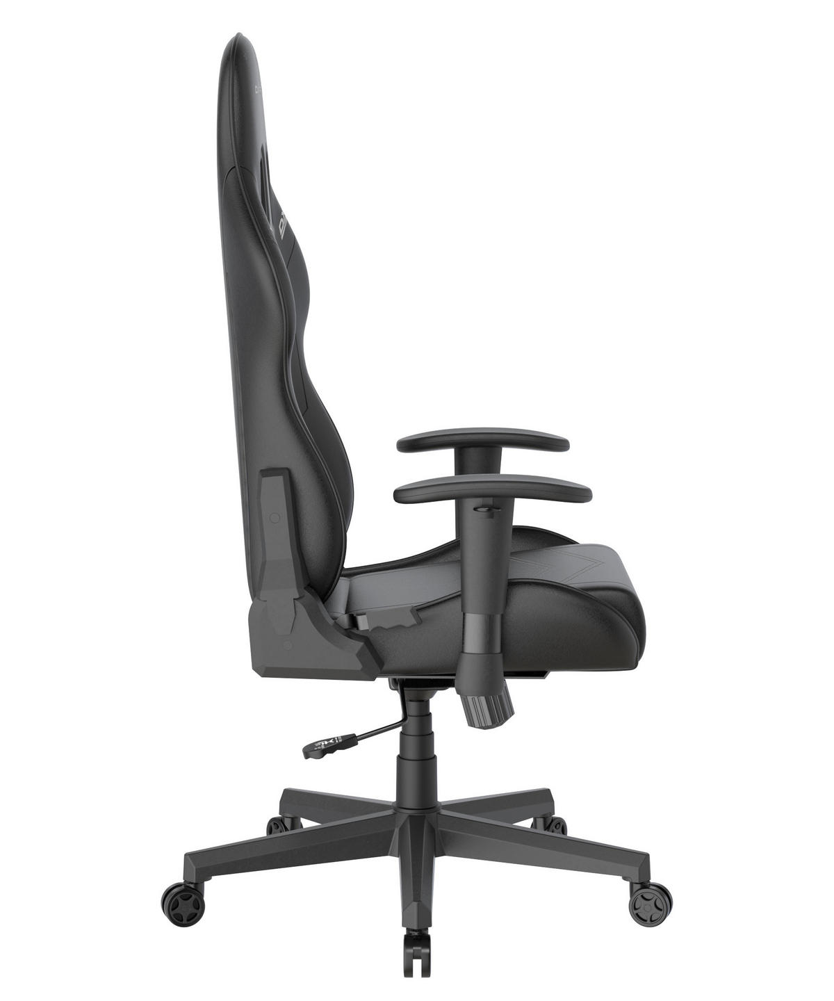 GAMINGSTUHL  in Lederlook Schwarz  - Schwarz/Weiß, KONVENTIONELL, Kunststoff/Textil (70/132/70cm) - Dxracer