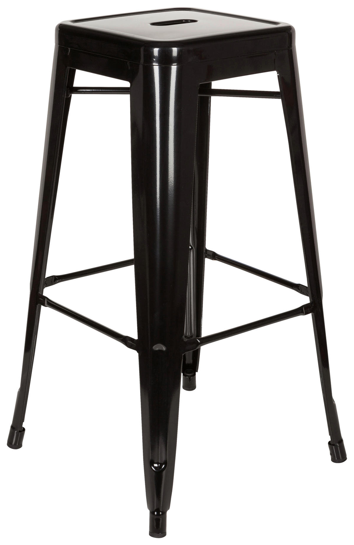 BAROVÁ ŽIDLE, černá - černá, Basics, kov (44/77/44cm) - MID.YOU