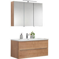 BADEZIMMER  in 105 cm  - Eichefarben/Weiß, Design, Keramik/Holzwerkstoff (105cm) - Novel