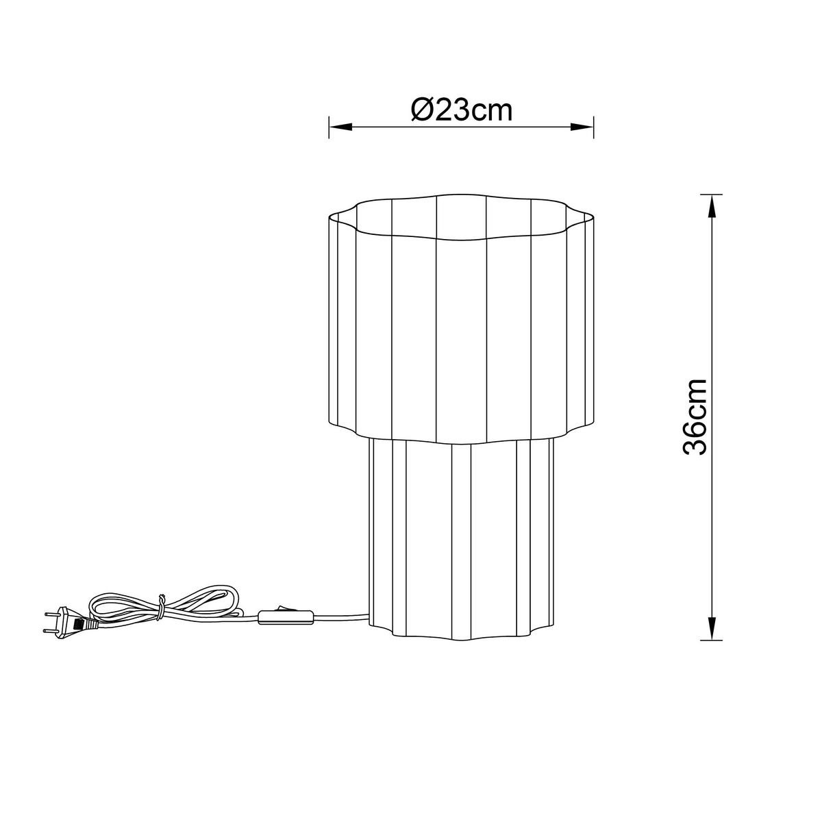 TISCHLEUCHTE - Sandfarben, Trend, Metall (23/36cm) - Collet's Monde