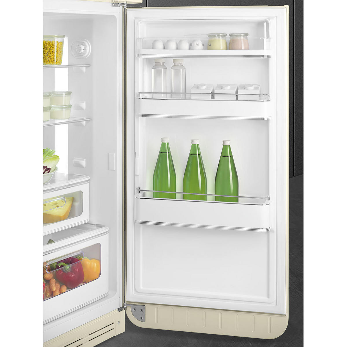 KÜHL-GEFRIER-KOMBINATION 60/172/72,8 cm FAB30RCR6  - Creme, Basics, Metall (60/172/72,8cm) - SMEG