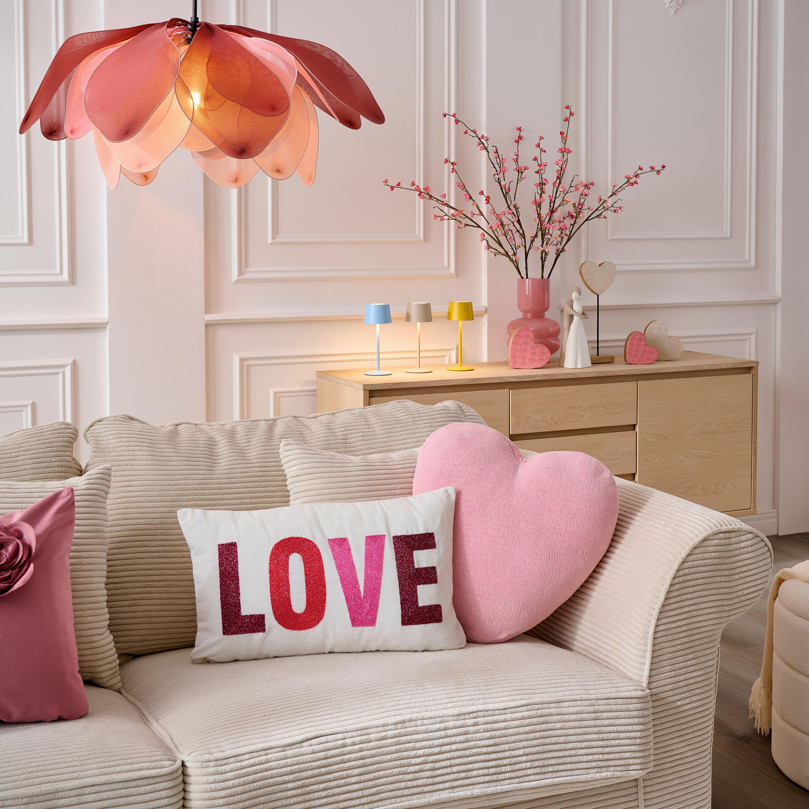 ZIERKISSEN  40/40 cm   - Rosa, Trend, Textil (40/40cm) - Esposa