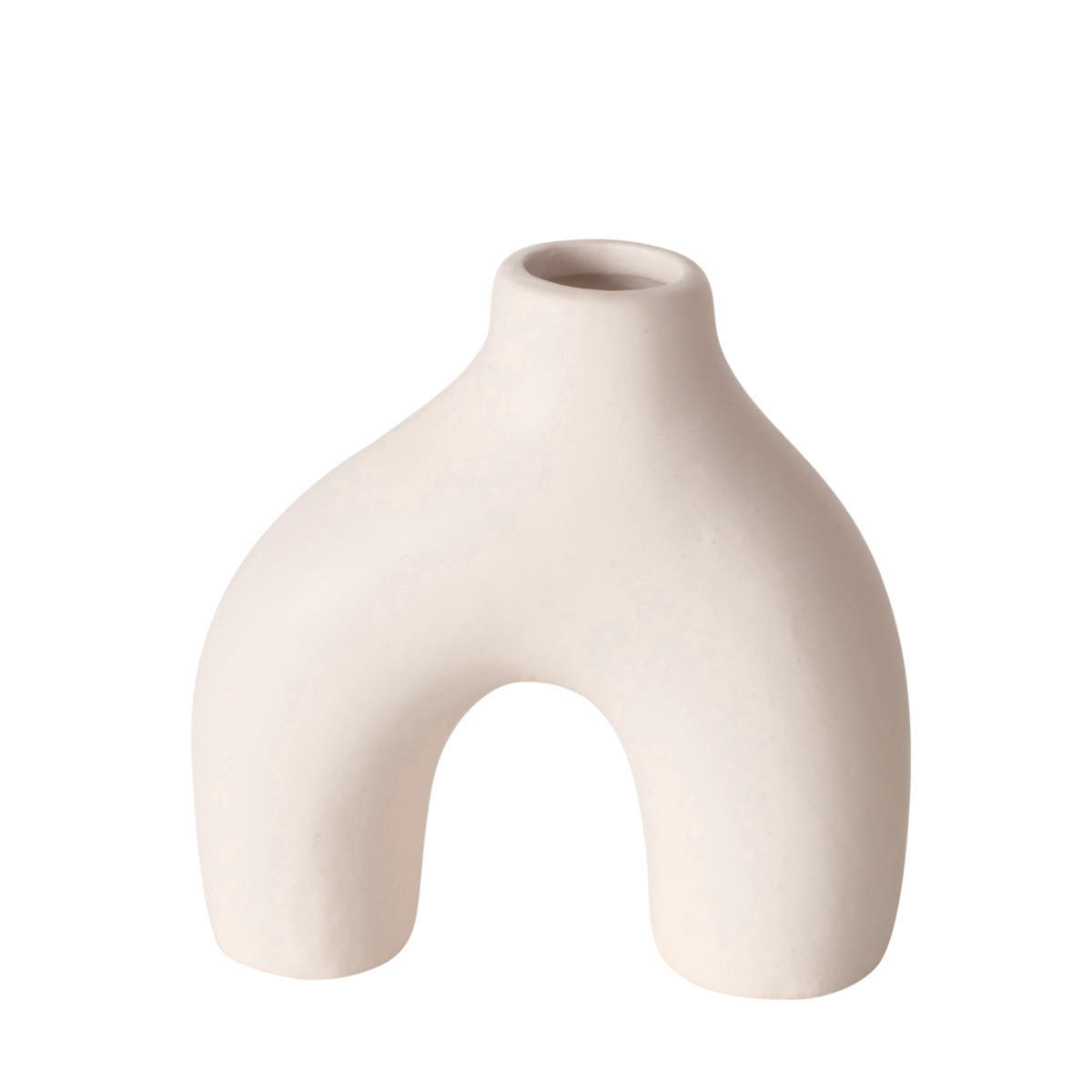 VASE 10 cm  - Beige/Weiß, Basics, Keramik (10/3,5/10cm) - Boltze Home