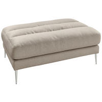 HOCKER Flachgewebe Sandfarben  - Sandfarben/Weiß, Design, Textil/Metall (90/46/120cm) - Dieter Knoll