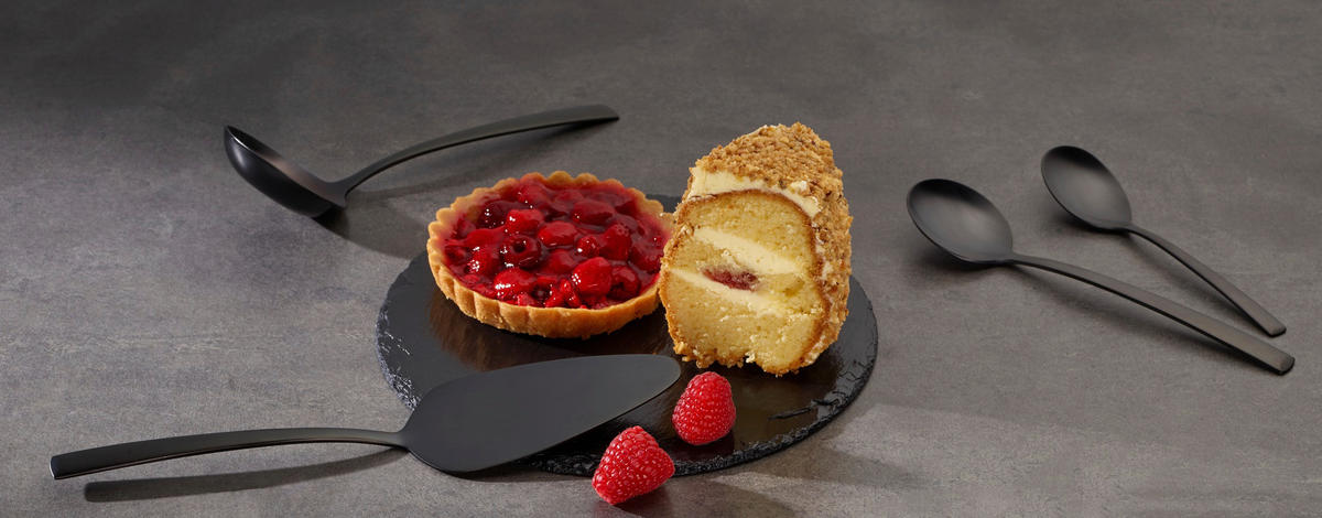 SADA PRÍBOROV ušľachtilá oceľ, 68-dielne - čierna, Basics, kov - Echtwerk