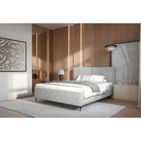 POLSTERBETT 140/200 cm  in Grau  - Schwarz/Grau, Modern, Holz/Holzwerkstoff (140/200cm) - MID.YOU
