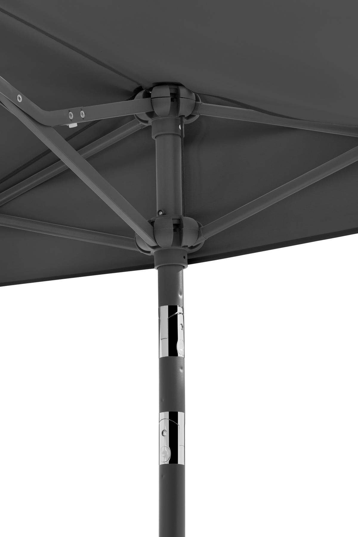 AMPELSCHIRM 150 cm Anthrazit  - Anthrazit, Basics, Textil/Metall (150/228/150cm) - Schneider